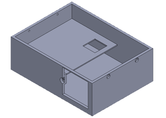 Alternative CAD view of the initial base plate structure